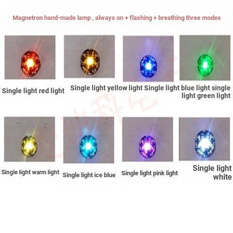 2 mẫu làm bằng tay Đèn không dây 10.9mmLED Đèn điều khiển từ tính Thích hợp cho máy biến áp GUNDAM Girl Ultraman Model GUNDAM Nhấp nháy Light Ultraman Đèn điều khiển từ tính