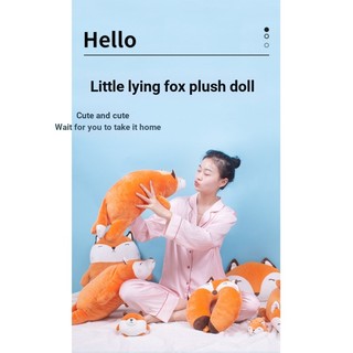 Sáng Tạo Nằm Cáo Sang Trọng Đồ Chơi Động Vật Trẻ Em Quà Tặng Cặp Đôi Búp Bê Sang Trọng Búp Bê Quà Tặng Ngày Lễ Ragdoll Ragdoll Cáo Búp Bê Búp Bê Muppets