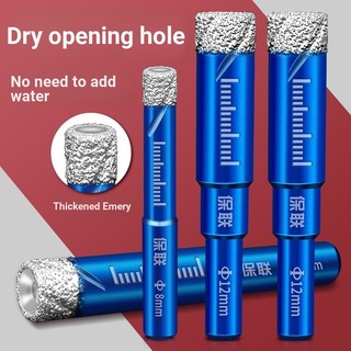 Mũi khoan gạch men 6mm Máy cưa lỗ thủy tinh Máy cưa lỗ đá cẩm thạch Máy đục lỗ khô Không thêm nước Gốm chuyên dụng Bách khoa toàn thư