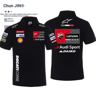 Ducati MOTOGP Đội Xe Máy Tùy Chỉnh Đua Jersey Nửa Tay Scrambler800 1199 1299 Đi Xe Đạp Áo Sơ Mi POLO