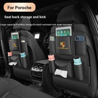 Thích hợp cho PORSCHE PORSCHE Lưu trữ lưng ghế chống đá Cayenne Macan Panamera Túi lưu trữ Đệm chống đá