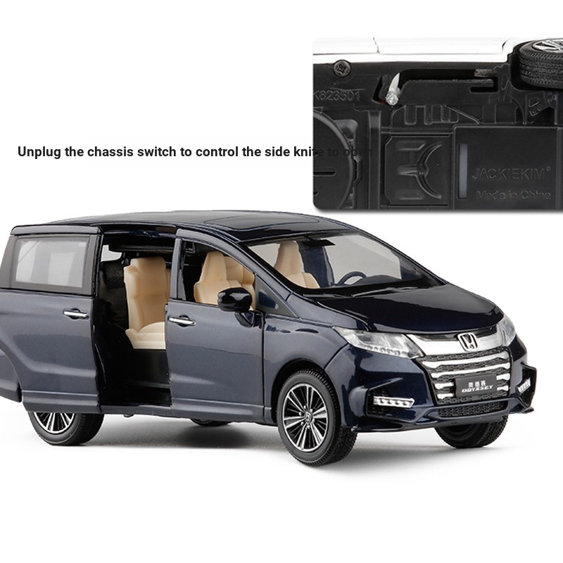 Honda HONDA ODYSSEY Xe Kinh Doanh Hợp Kim Xe Mô Hình 1: 32 Kéo Lại Âm Thanh Đèn Mô Hình Xe Bé Trai Trẻ Em Kim Loại Cửa Sáu Mở Đồ Chơi Trang Trí Xe Ô Tô Bộ Sưu Tập Đồ Trang Trí
