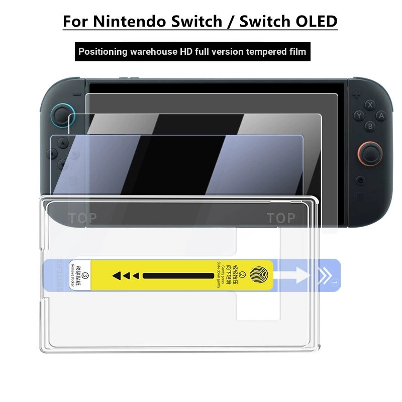 Thích Hợp Cho Nintendo Nintendo Switch Oled Phim Cường Lực HD 9H Độ Cứng Chống Vân Tay Phim Cường Lự