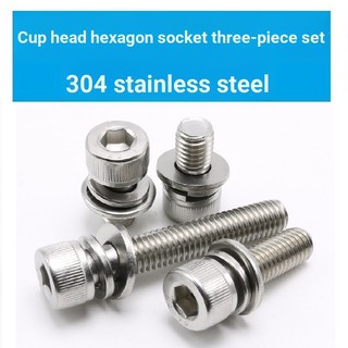 3290 > [M2 M2.5 M3 M4 M5] Thép không gỉ 304 Vải Lục Giác Ổ Cắm Vít Kết Hợp Lục Giác Ổ Cắm Ba Vít Kết Hợp