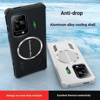 Black Shark 5 Vỏ bảo vệ làm mát điện thoại di động Graphene cạnh dẫn điện Bộ tản nhiệt từ tính chống sốc Thích hợp cho cá mập đen 5 / 5rs / 5pro