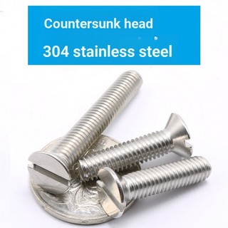 3022 > [M1.6 M2 M2.5 M3] GB68 Thép không gỉ 304 có rãnh phẳng Vít chìm đầu phẳng