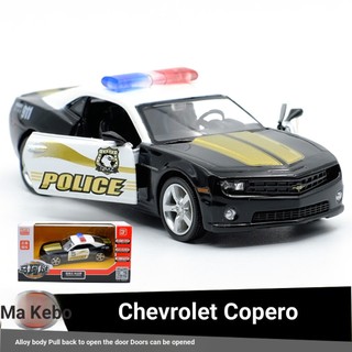 Yufeng RMZ BMW Chevrolet Corro Bumblebee Xe Cảnh Sát Hợp Kim Được Ủy Quyền Xe Ô Tô Mẫu 1: 36 Kéo Lại Cửa Mở Bé Trai Trẻ Em Đồ Chơi Hợp Kim Trang Trí Xe Bộ Sưu Tập Đồ Trang Trí Quà Tặng Sinh Nhật Giáng Sinh