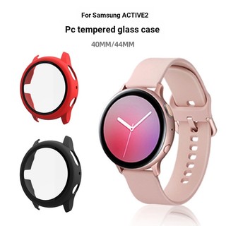 Ốp bảo vệ đồng hồ Samsung Galaxy Watch Active 2 Vỏ PC Active2 + Vỏ bảo vệ tích hợp kính cường lực 9H Vỏ chống sốc chống trầy xước