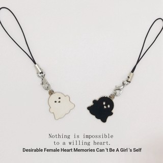 Dây Ngắn Đen Trắng Nhỏ Ma Hoạt Hình Dễ Thương Điện Thoại Di Động Quyến Rũ Dây Chống Mất Hoạt Hình Dây Buộc Dây Ngắn Dây Trang Sức Dây Buộc Vòng Dây buộc Trang Sức Nhật Bản Hàn Quốc Dây buộc Ngắn Móc Chìa Khóa Dây Đeo Tay Túi Đi Học