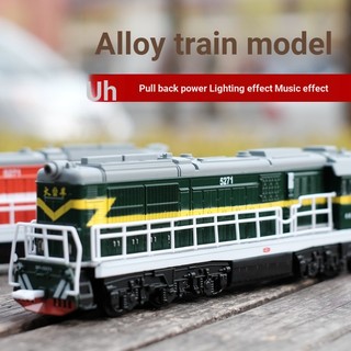Mô Phỏng Xe Lửa Hợp Kim Mô Hình Xe Lửa Da Xanh Cổ Điển Mô Hình 1: 60 Âm Thanh Ánh Sáng Kéo Lại Đồ Chơi Trẻ Em Ô Tô Bé Trai Sinh Nhật Bộ Sưu Tập Quà Tặng Mô Hình Đầu Máy
