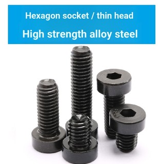 3103 > [M6 M8 M10 M12 M14 M16] Thép hợp kim 12.9 Đầu mỏng hình lục giác Ổ cắm vít đầu thấp lục giác Ổ cắm vít