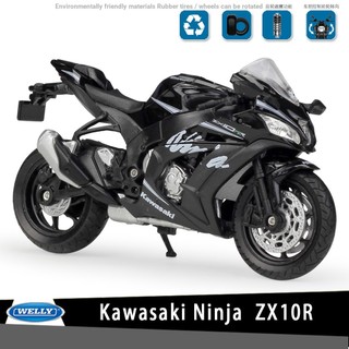 Welly Kawasaki Ninja ZX10R Hợp Kim Được Ủy Quyền Xe Máy Mô Hình 1: 18 Bộ Sưu Tập Máy Nặng Trang Trí Bé Trai Quà Tặng Sinh Nhật