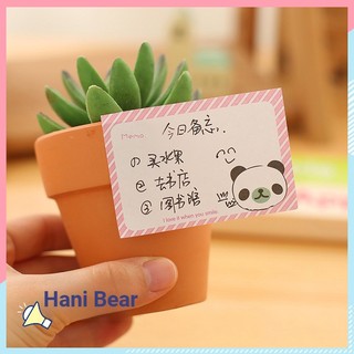 🍓Gấu Hani🍓Hàn Quốc Hàn Quốc Dễ Thương Post-It Notes Hoạt Hình Sáng Tạo Notepad N Times Sticker