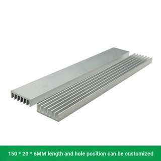 9842 > [Tản nhiệt] Khối tản nhiệt khối nhôm tản nhiệt 150 * 20 * 6MM (3 chiếc)