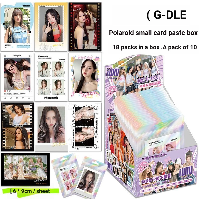 Gidle Polaroid Photocard Bài hát Yuqi Zhao Meiyan Hàng hóa Hàn Quốc domi Bưu thiếp Vẽ mù Photocard