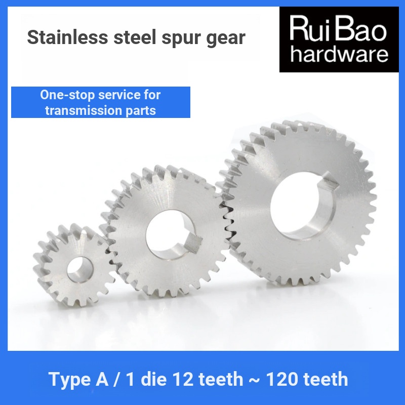 Bánh Răng Inox 304 1 Khuôn 12 Răng-160 Răng 1m Bánh Răng Tích Cực Bánh Răng Hình Trụ Thẳng Có Thể Tù