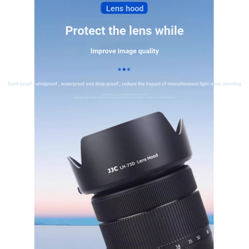 [LinLinShop] JJC Thích Hợp Cho Canon RF 24-105 / RF 28-70mm F2.8 IS STM Hood R8 R5 R6 R62 R8 R10 R6 