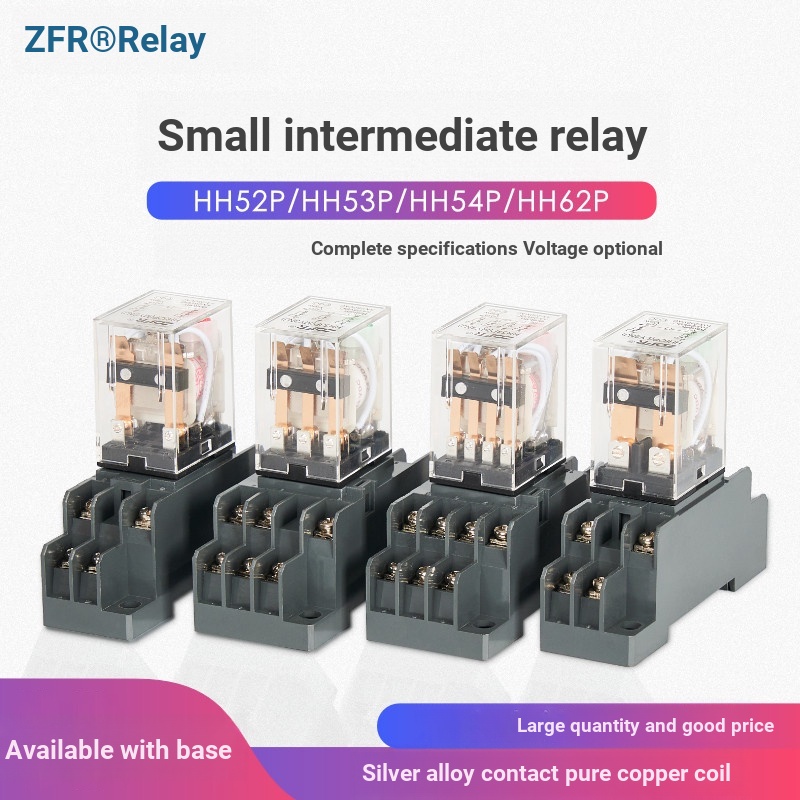 Rơle điện từ trung gian Omron HH52P HH53P HH54P HH62P 220V AC 12V 24V