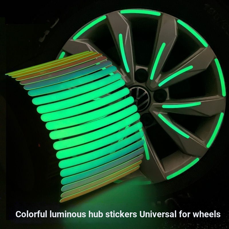 Xe Điện Xe Ô Tô Xe Máy Bánh Xe Trung Tâm Phản Quang Trung Tâm Miếng Dán Huỳnh Quang Dạ Quang Trung T