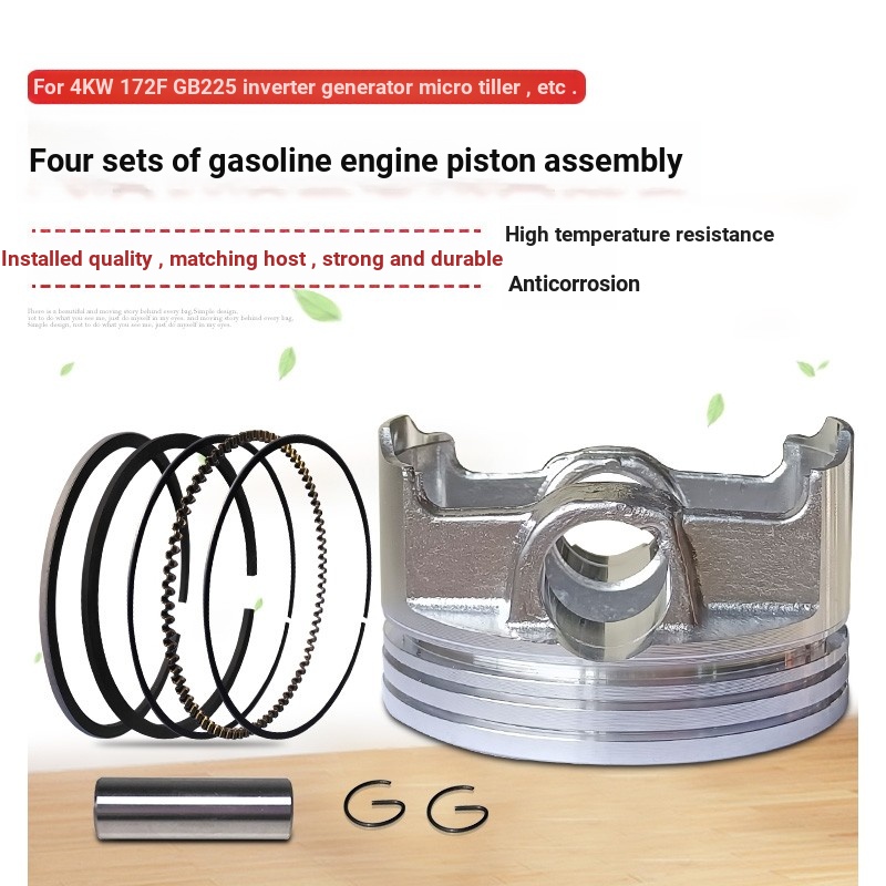 B. B. Bán chạy nhất 4kw Chuyển đổi tần số Phụ kiện máy phát điện xăng 172F Piston Zongshen GB225 Mic