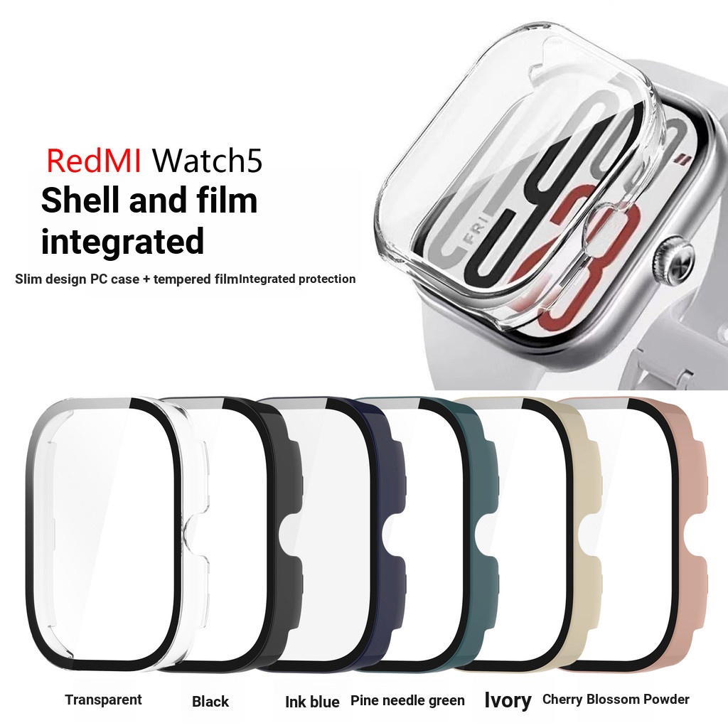 Thích hợp cho RedmiWatch5 Vỏ đồng hồ Redmi Watch 5 Vỏ bảo vệ Redmi Watch 5 PC + Kính cường lực tích 