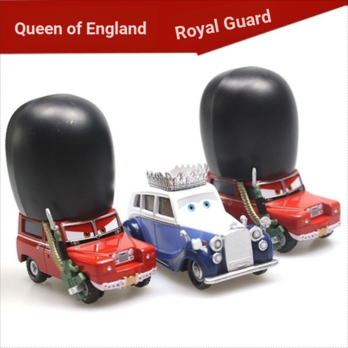 Racing Story Cars Cars 3 Lightning McQueen Xe hợp kim Queen England và Royal Guard