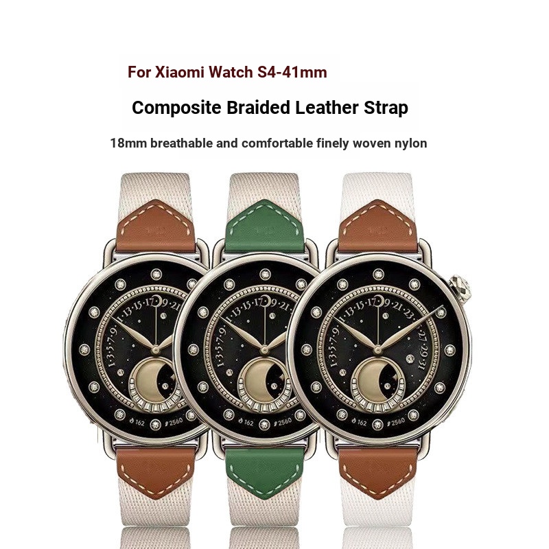 Thích hợp cho Xiaomi WATCH S4 41mm Dây đeo nylon Xiaomi WATCH S4 Dây đeo nylon dệt tổng hợp Dây đeo 
