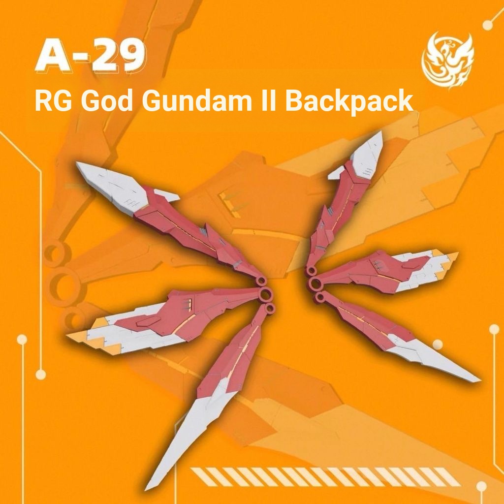 Phoenix A-29 RG God Gundam Ba Lô Hai Phong Cách Phụ Kiện Thay Thế Ba Lô Chi Tiết Bổ Sung Sửa Đổi