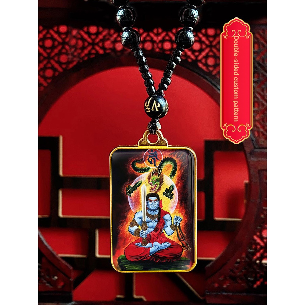 Mặt dây chuyền tốt lành ~ Fudo Mingwang Mặt dây chuyền Prajna Ánh sáng Tượng Fudo Bodhisattva Fudo T