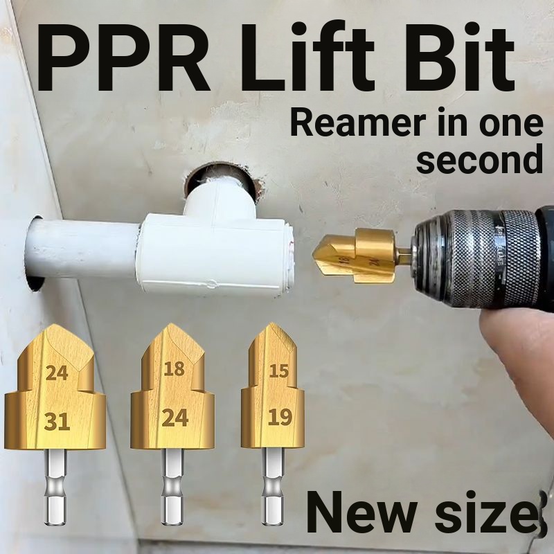 PPR Nâng Mũi Khoan Lục Giác Chân 4 Điểm 6 Điểm Ống Nước Reaming Mũi Khoan Lỗ Nhựa Mở Thang Khoan LQE