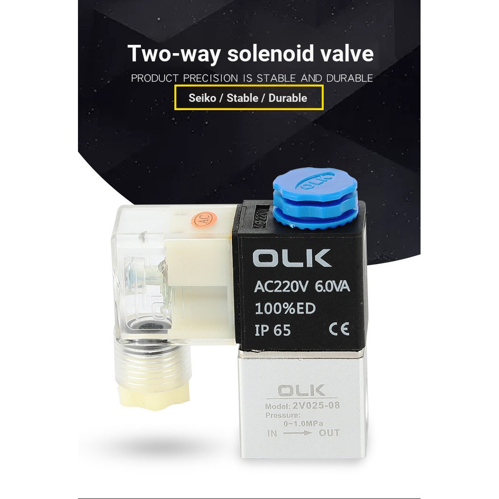 Tyk b.Tow Giá Spike Van Điện 2V025-06 Hai Vị Trí Hai Chiều 08 Thường Đóng 2P025 Van Nhựa Máy Bơm Khô