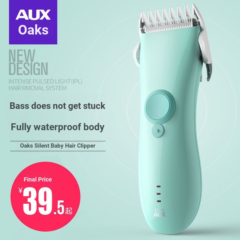 Oaks Bé Cắt Tóc Tóc Máy Cạo Râu Siêu Bass Trẻ Em Cắt Tóc Cho Bé Cạo Tóc Dụng Cụ Tiện Dụng Yên Tĩnh 4