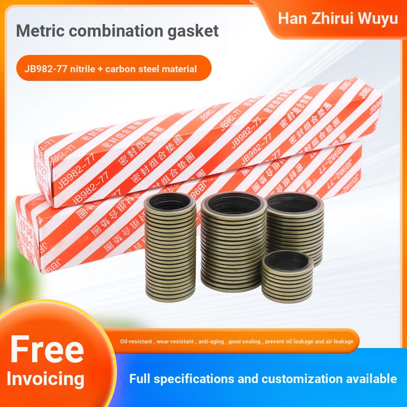 JB982-77 Kết Hợp Gioăng Gioăng Gioăng Áp Lực Cao Ống Dầu Dầu Con Dấu Cao Su Gioăng Nửa Gioăng Gioăng