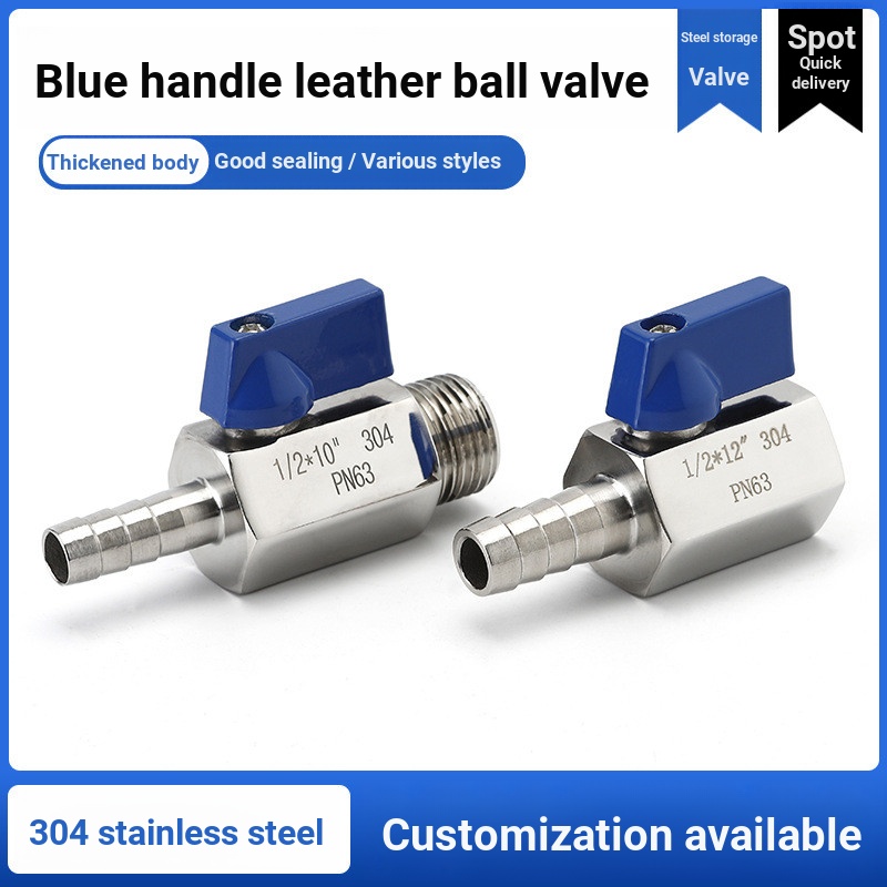 Thép không gỉ 304 Bên Trong Bên Ngoài Chủ Đề Van Bi Mini Chùa Sợi Mini Kết Nối Da Van Bi Mini