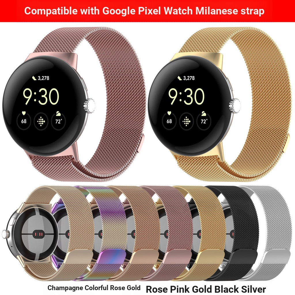 Xinyuantong Thích hợp cho Google Strap pixel watch4 Milanese Strap Google Watch Dây đeo từ tính