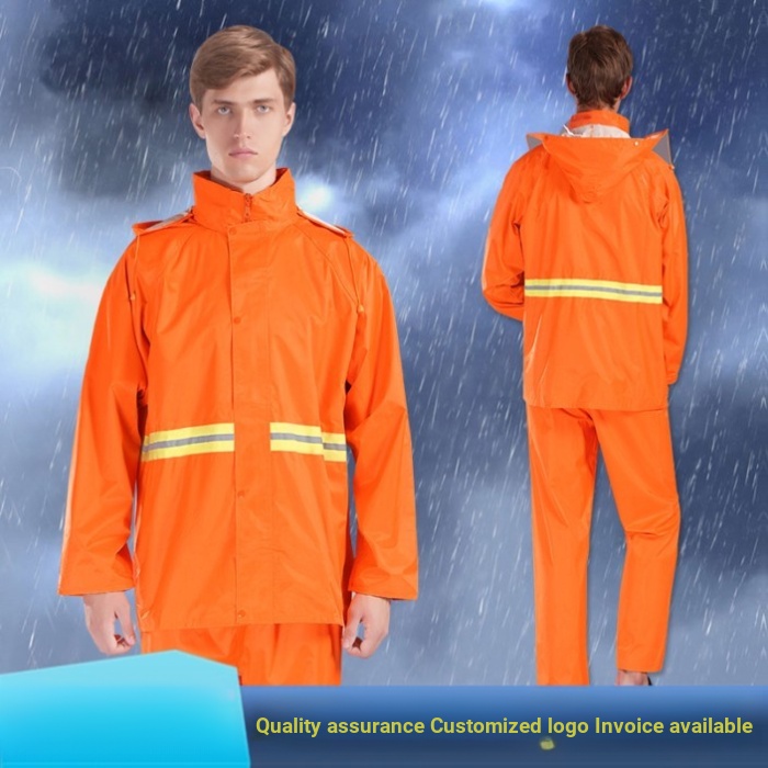 Công nhân vệ sinh Áo mưa Cam Đỏ Vàng Đường Vườn Xanh Áo mưa phản quang Chia Áo mưa Phù hợp với