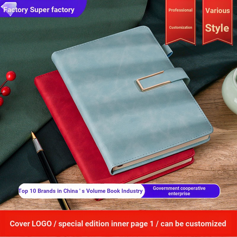 A5 Khóa Sổ Tay Kinh Doanh Ghi Cuộc Họp Dòng Ngang Notebook A5 Dày Notebook Notebook logo Notebook