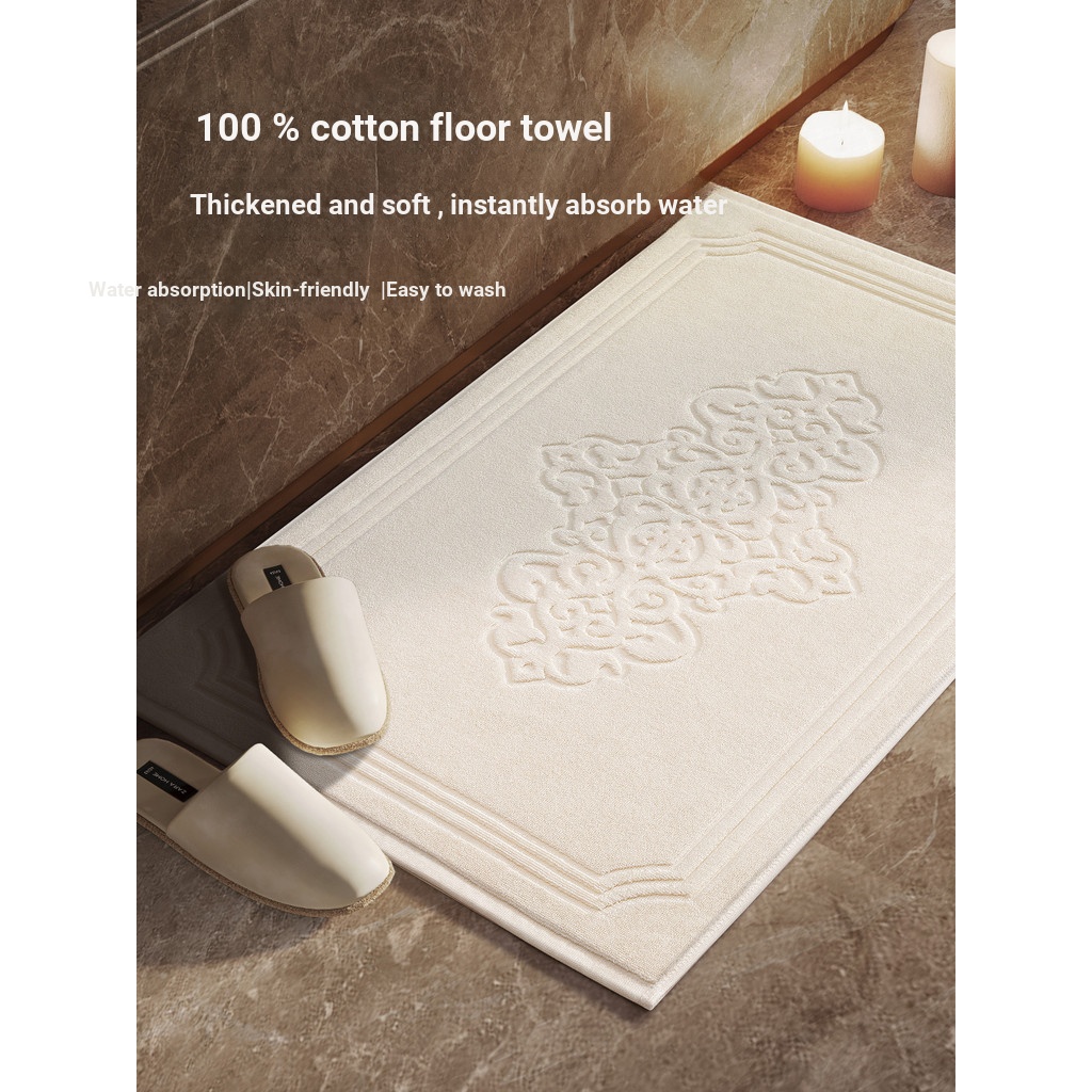 B. b.New Phong Cách Trung Hoa Khách Sạn Năm Sao Cotton Nguyên Chất Phòng Tắm Khăn Trải Sàn Nhà Vệ Si