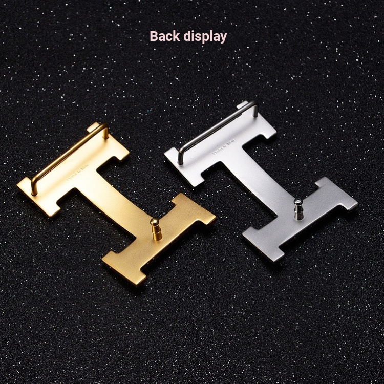 32 38mm Thích Hợp Cho Hermes Thắt Lưng Nam Đồng Nguyên Chất Thay Thế Hình Chữ I Mịn Khóa Nữ H Thắt L