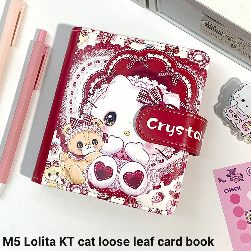 2026 Gothic KT Cat M5 Từ Khóa Sách Dễ Thương Sanrio Notebook Hoạt Hình Anime Thẻ Sổ Tay Tiện Lợi Sổ 