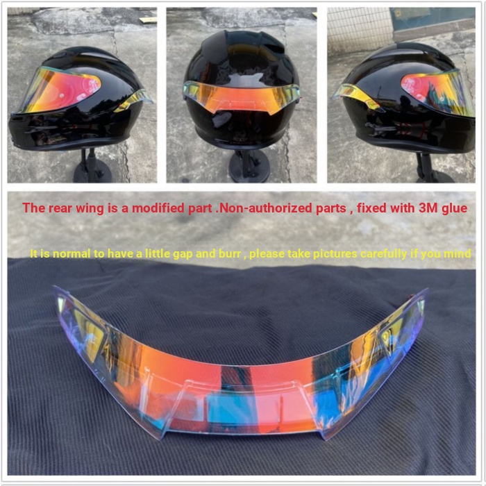 K K6 Cánh Sau AGV K6 Mũ Bảo Hiểm Sửa Đổi Phụ Kiện Cố Định Cánh Gió Cánh Xẻ Tà Dính Ống Kính Mũ Bảo H