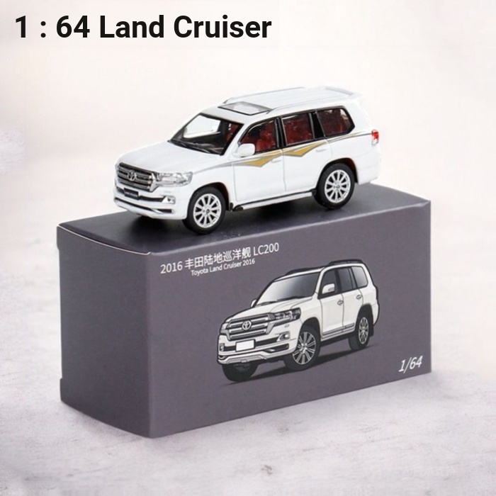 JKM Mô phỏng kim loại Toyota Land Cruiser LC200 Đồ chơi mô hình ô tô hợp kim
