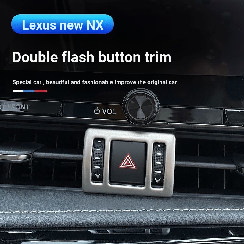 Khung trang trí nút Flash đôi Lexus NX260 NX350H NX400h Phụ kiện sửa đổi nội thất ô tô