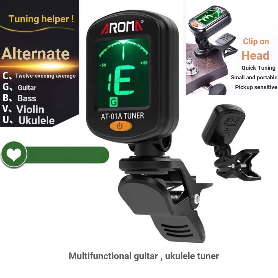 Arnoma AT-01A Guitar Tuner Tuner Ukulele Bass Acoustic Guitar Tuner Phụ Kiện