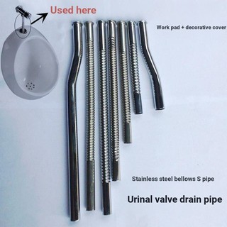XDVS Phụ Kiện Vệ Sinh Van Trễ Ống Xả Thép Không Gỉ, Đầu Vào/Thoát Nước, Phụ Kiện Nước Tiểu
