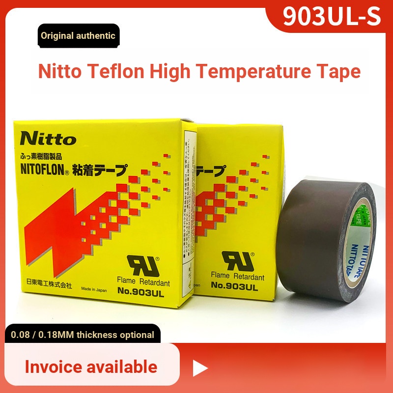 Nitto 903UL-S Teflon Chịu Nhiệt Độ Cao Băng Niêm Phong Nóng Cắt Băng Teflon Bấm Chân Miếng Dán