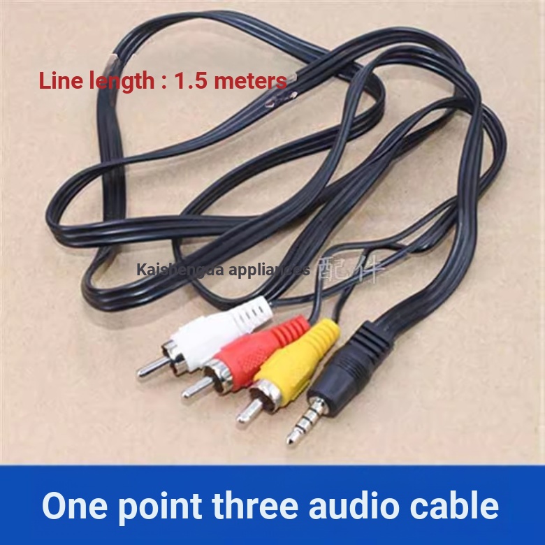 8.av Cáp Một Điểm Ba Tivi 1 Đến 3 Đầu Ra Âm Thanh Chuyển Đổi Video Ba Màu Mạng 3rca Set-Top Box Cabl