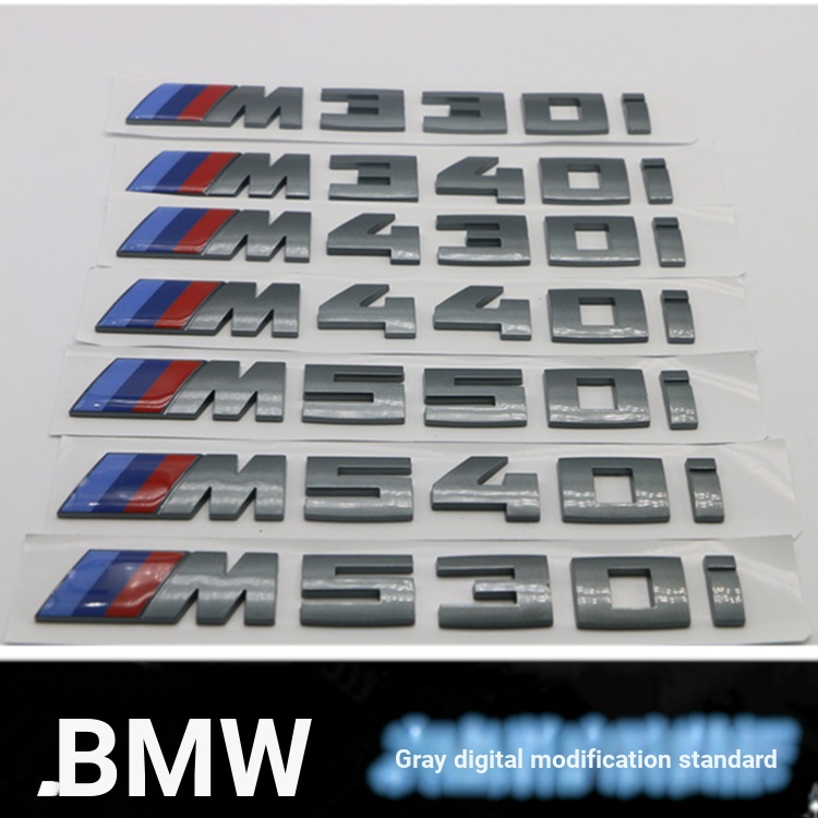 Thích hợp cho BMW Grey M340i m430i M440i M530i M540i M550i Logo Ô Tô Chữ Mark