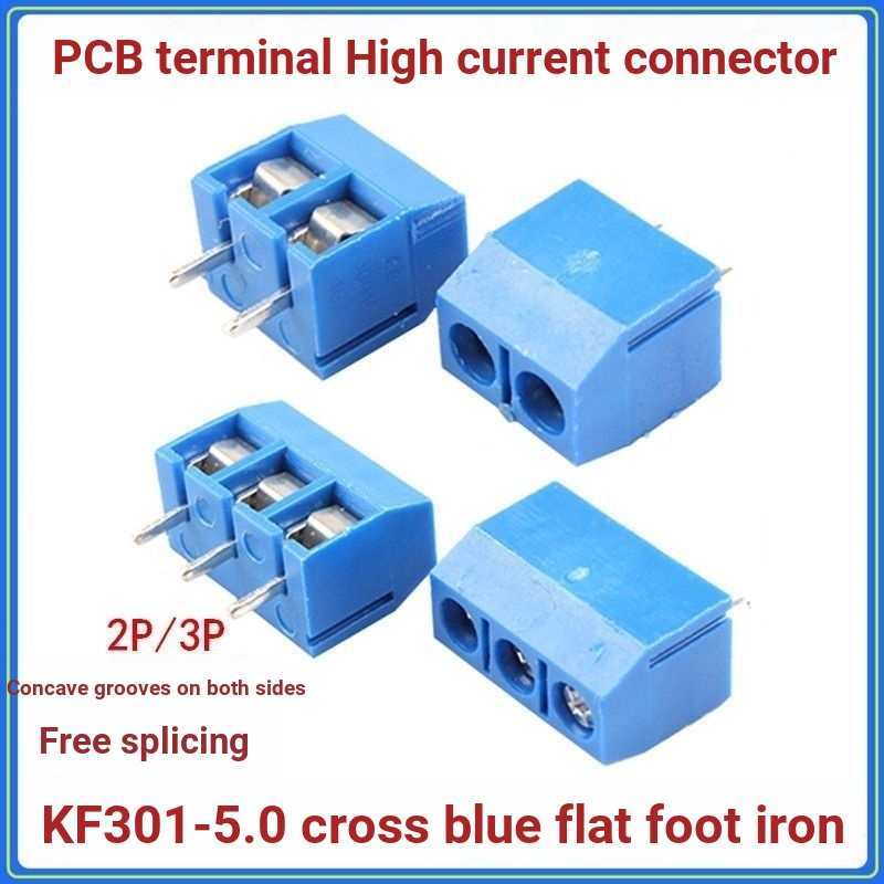 5.08 Blue / Green KF301 Terminal [2 / 3 / 4 Bit] Terminal Post 2P / 3P / 4P Tùy chọn có thể ghép nối