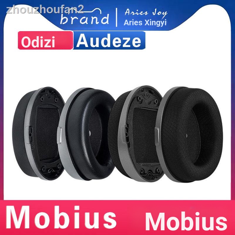= Thích hợp cho Audeze Audeze Mobius Mobius Earmuffs Vỏ tai nghe Bịt tai Vỏ xốp Da cừu